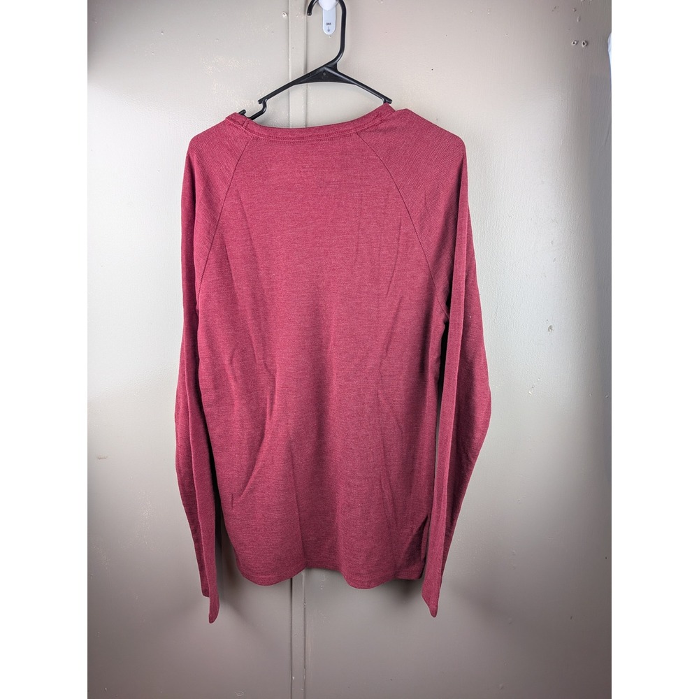 Aeropostale Mens Long Sleeve Thermal Shirt Burgundy Red NYC 95 Graphic Tee L - Picture 4 of 4